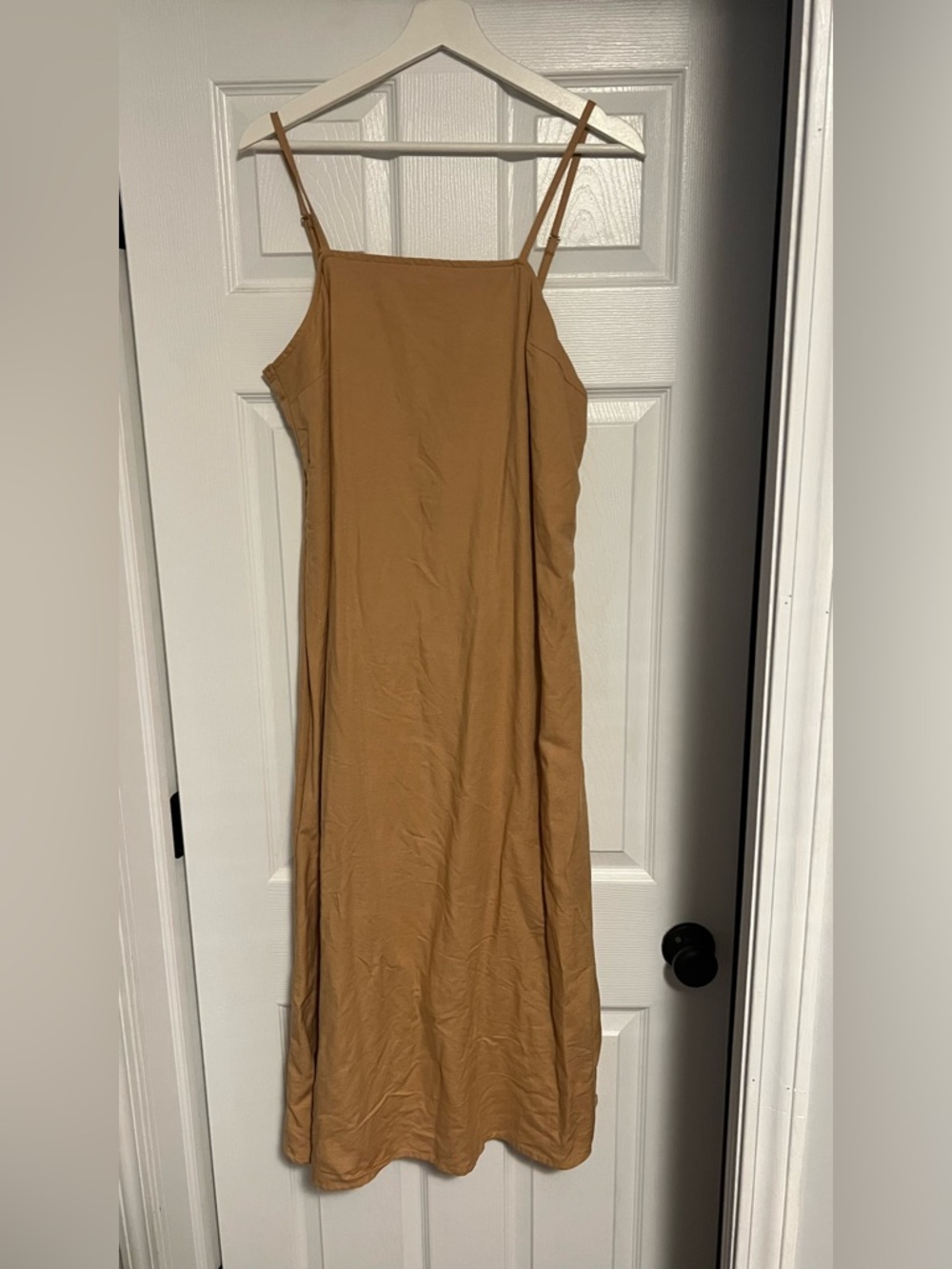 Japna Women's Casual Slip Dress in Camel